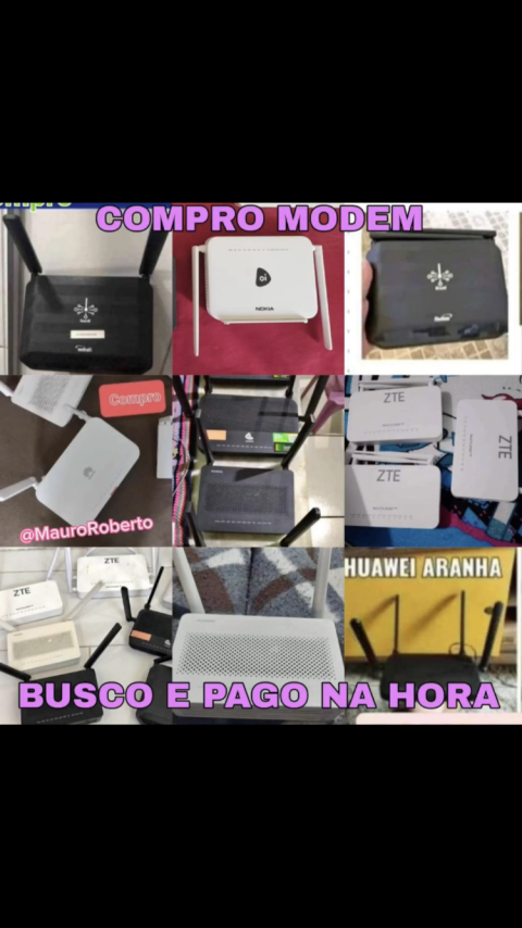 Compramos roteador usado